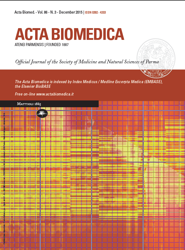 					View Vol. 86 No. 3 (2015): Acta BioMed 3-2015
				