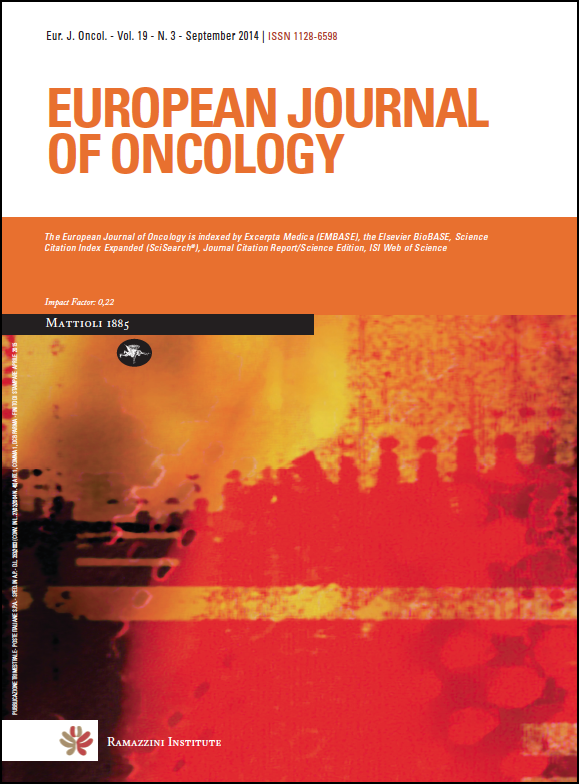 					View European Journal of Oncology Vol.19, No 3 (2014)
				